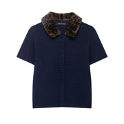 Soft & Stylish Short‑Sleeve Pullover – Cozy Polyester Sweater