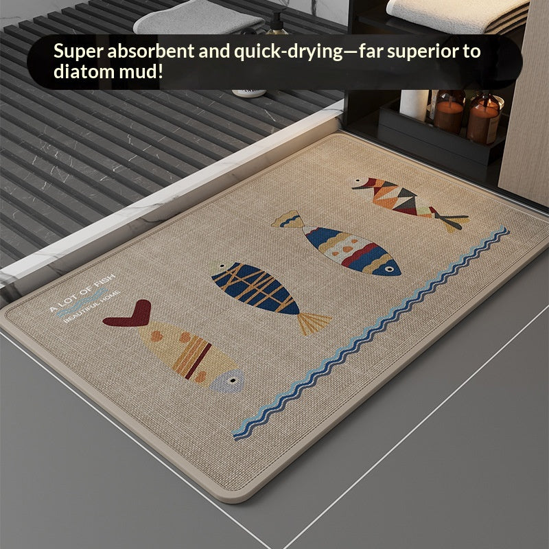 Easy to Maintain Non Slip Linen Woven Printed Pad