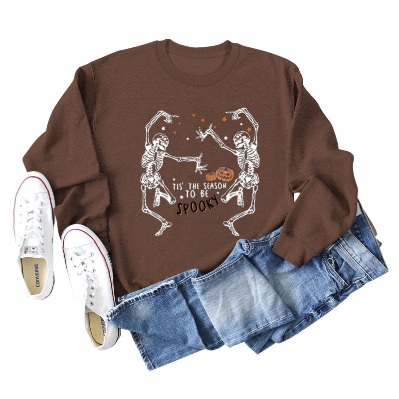 Trendy Letter Print Loose Long Sleeve Sweatshirt