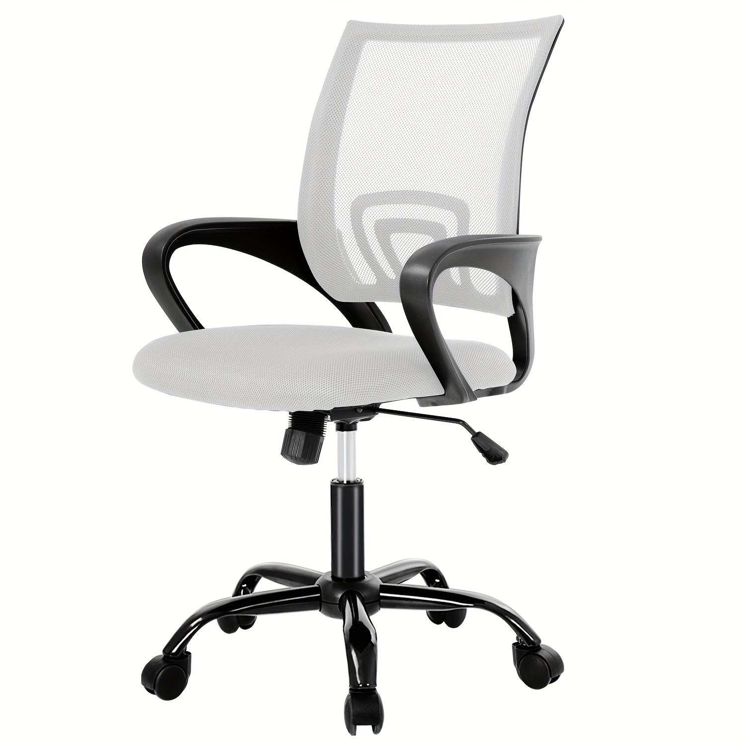Ergonomic Mesh Office Chair with Lumbar Support, Padded Seat and 5‑Wheel Base