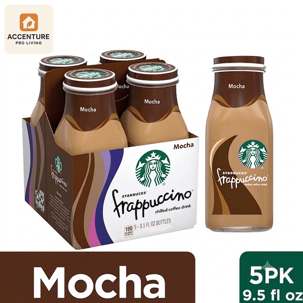 Mocha Chilled Coffee Drink, 9.5 oz Bottles (5 Pack)