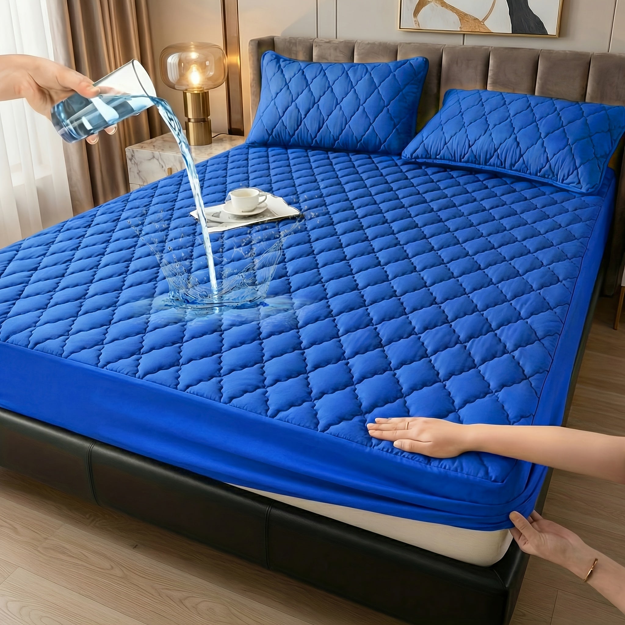 Waterproof Mattress Protector, Deep Pocket for 15-Inch Mattresses
