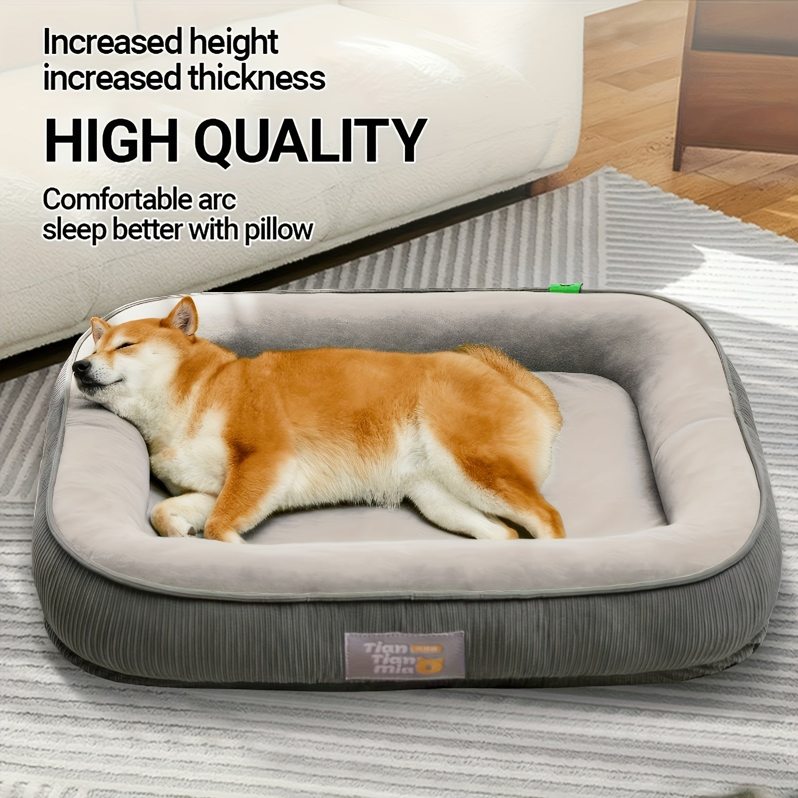 Extra Large Comfortable Pet Bed for Cats & Small Dogs - Soft Polyester Square Design, Durable All-Season Use, Mixed Colors, No Assembly Needed, Perfect for Small to Large Breeds,