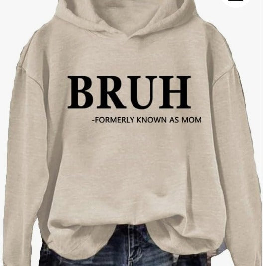 Women's Fashion Printed Casual Hooded Long Sleeve Sweater