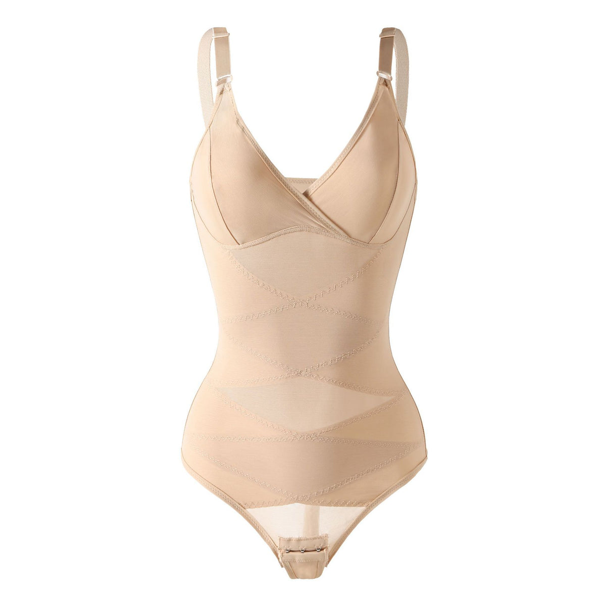 V-neck Jumpsuit Belly Contracting Hip Lift Body Shaping Corset