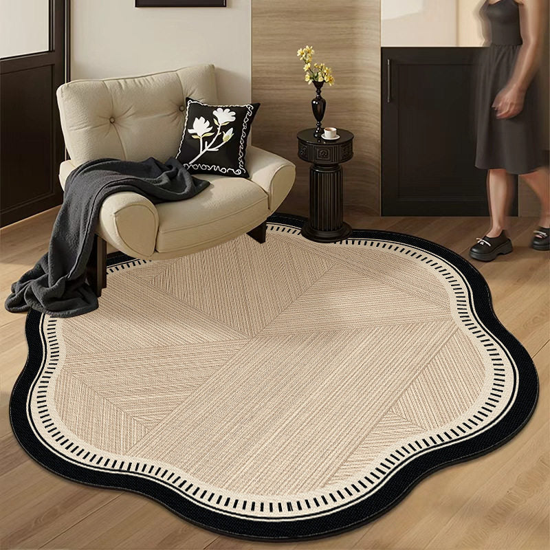 Retro-style Living Room Rug Slip-resistant Mat for Beanbag Chairs