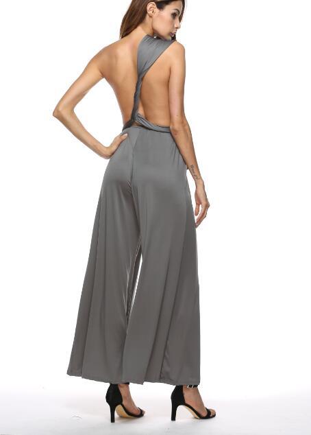 Women's Cross Bandage Stretchy Jumpsuit
