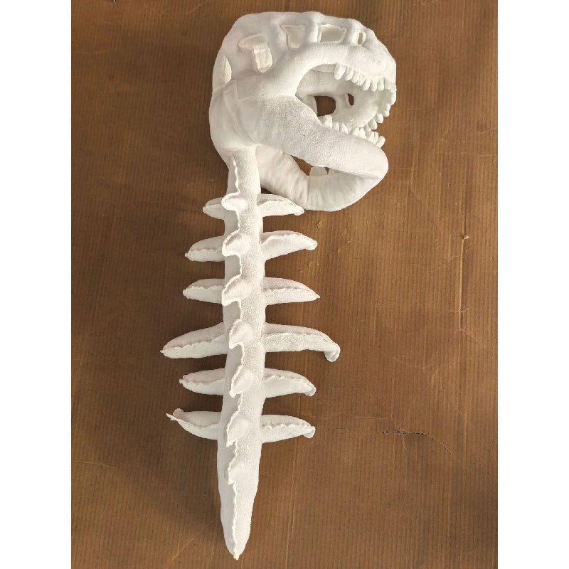 Dinosaur Costume with Skeleton Headpiece and Plush Skull