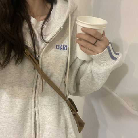 Women's Lightweight Zip-Up Hooded Sweater
