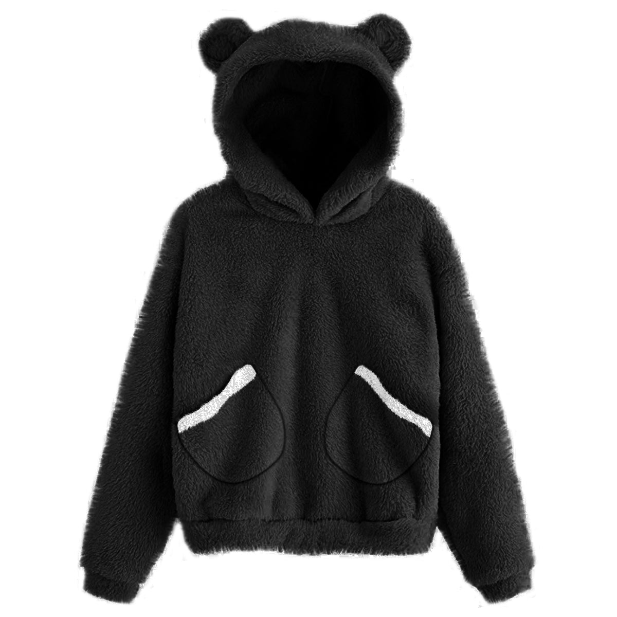 Plush Rabbit Ears Hooded Warm Women's Jacket