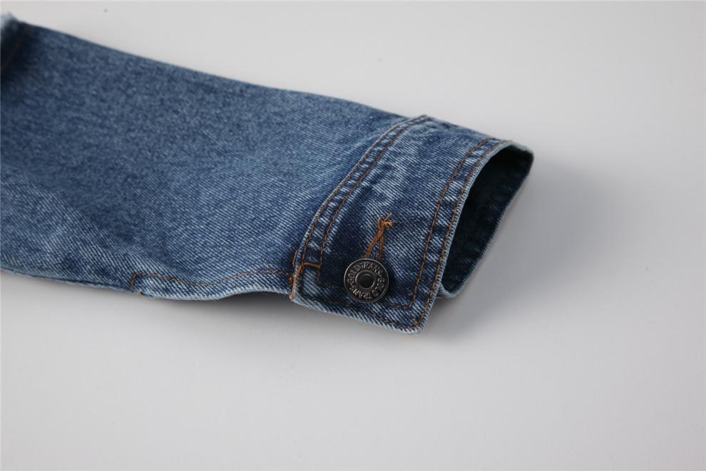 Tie-Dye Denim Stitching Loose Long-Sleeve Sweater