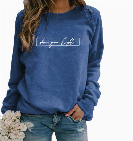 Women's Printed Casual Loose Sweatshirt Shirt
