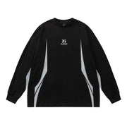 Women's Retro Crew Neck Cotton Long-Sleeve Sweater