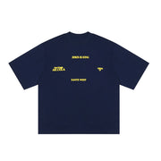 Loose Fit Streetwear Couple Letter Print T-Shirt