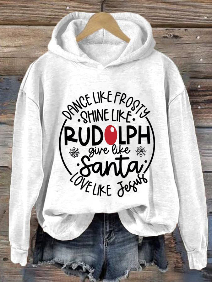 Women's Trendy 3D Letter Printed Graphic Hoodie