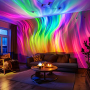 USB‑Powered Aurora Star Projector with Multi‑Color Remote and Adjustable LED Lights