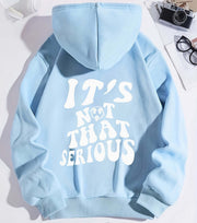 High Street Loose Cotton Sports Pullover Hoodie