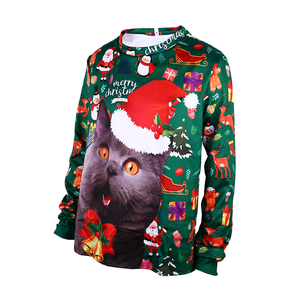 Men's Cute Animal Knit Pullover Sweatshirt