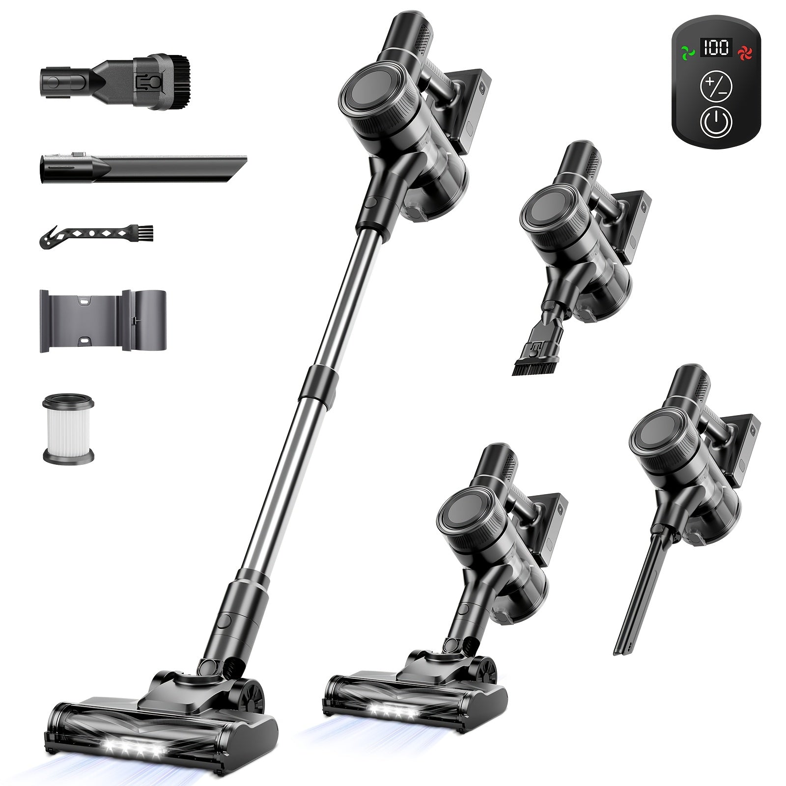 Includes corded and cordless vacuum cleaners, MAX 46000PA powerful handheld vacuums, some equipped with rechargeable batteries, tangle-free and lightweight handhelds, suitable for hardwood floors...