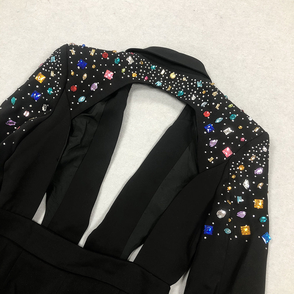 New Fashion Casual Cutout Beaded Diamond Women's Clothing