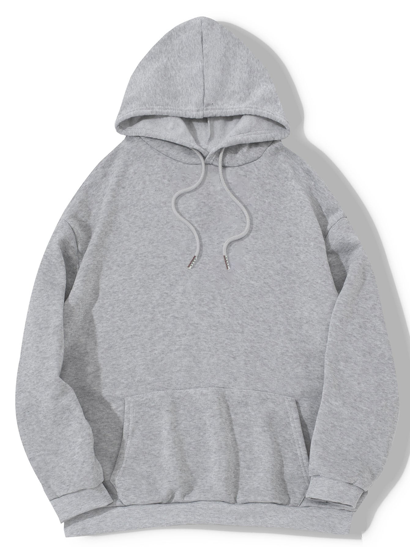 Women's Cozy Brushed Fleece Hoodie - Solid Pullover Sweatshirt