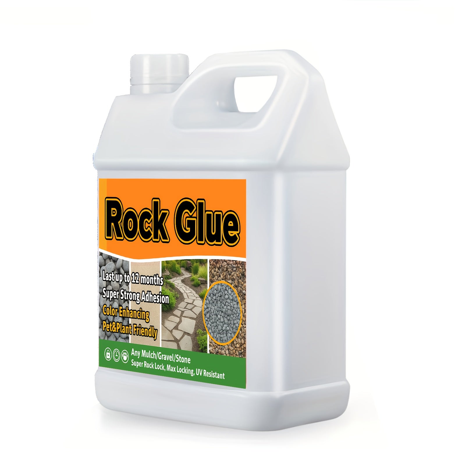1 Gallon Landscape Mulch Glue for Pea Gravel and Pine Straw