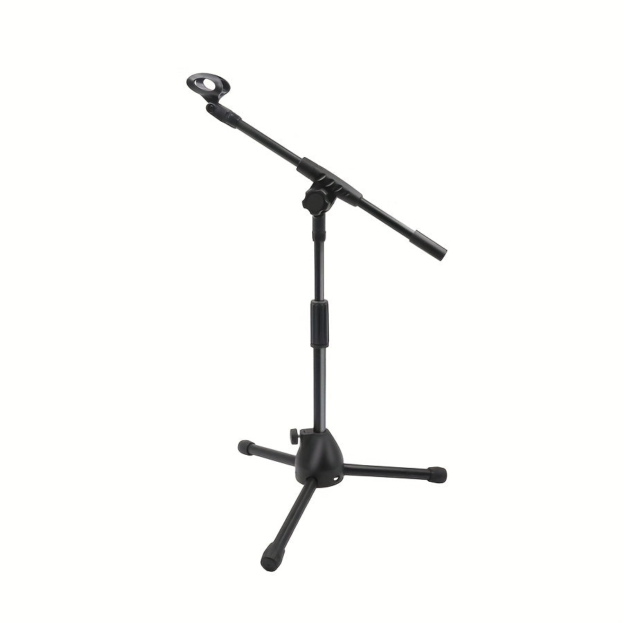 Heavy-Duty Adjustable Microphone Floor Stand with Carrying Pouch