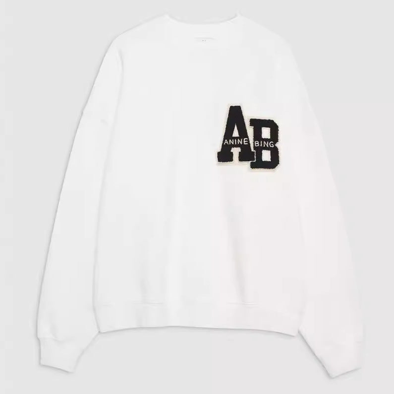 Cozy Hand-Embroidered Velvet Loose Casual Fall Sweater