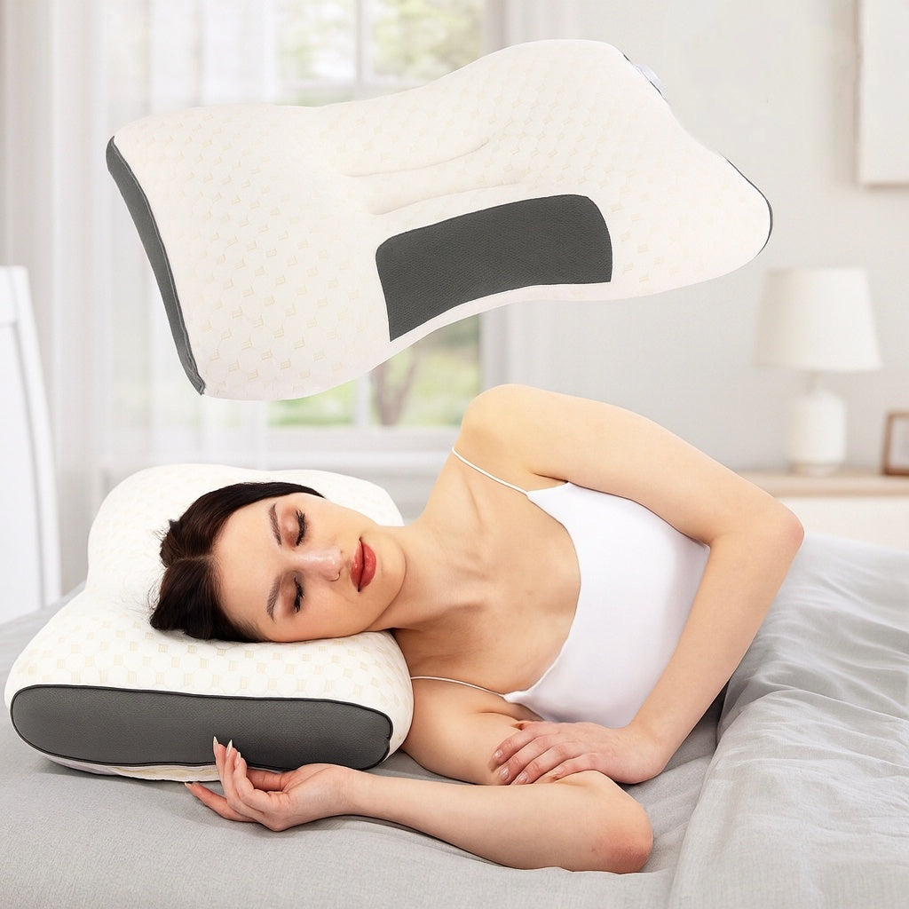 Limited Time BOGO!! 2 Ultra-Soft Neck Support Pillows - Premium Pillow Inserts with Removable, Machine-Washable Covers for Ultimate Comfort. Deep Sleep, Breathable Fabric. Modern Bedroom Essential....