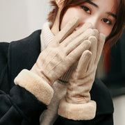 Warm Women's Cashmere Gloves for Winter