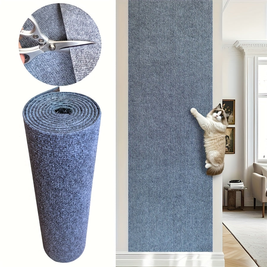 Versatile And Long-Lasting Self-Adhesive Scratching Mat For Cats, Perfect For Climbing And Play. This Durable Polyester Board Serves As A Diy Home Decoration And Makes An Excellent Christmas Gift....