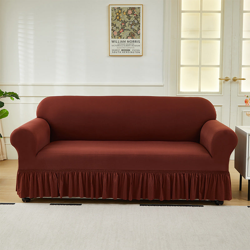 All-inclusive Four-season Fully Covering Elastic Milk Silk Sofa Cover