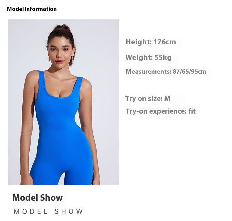 Nude-Feel One-Piece Yoga Romper & Hip Lift Jumpsuit
