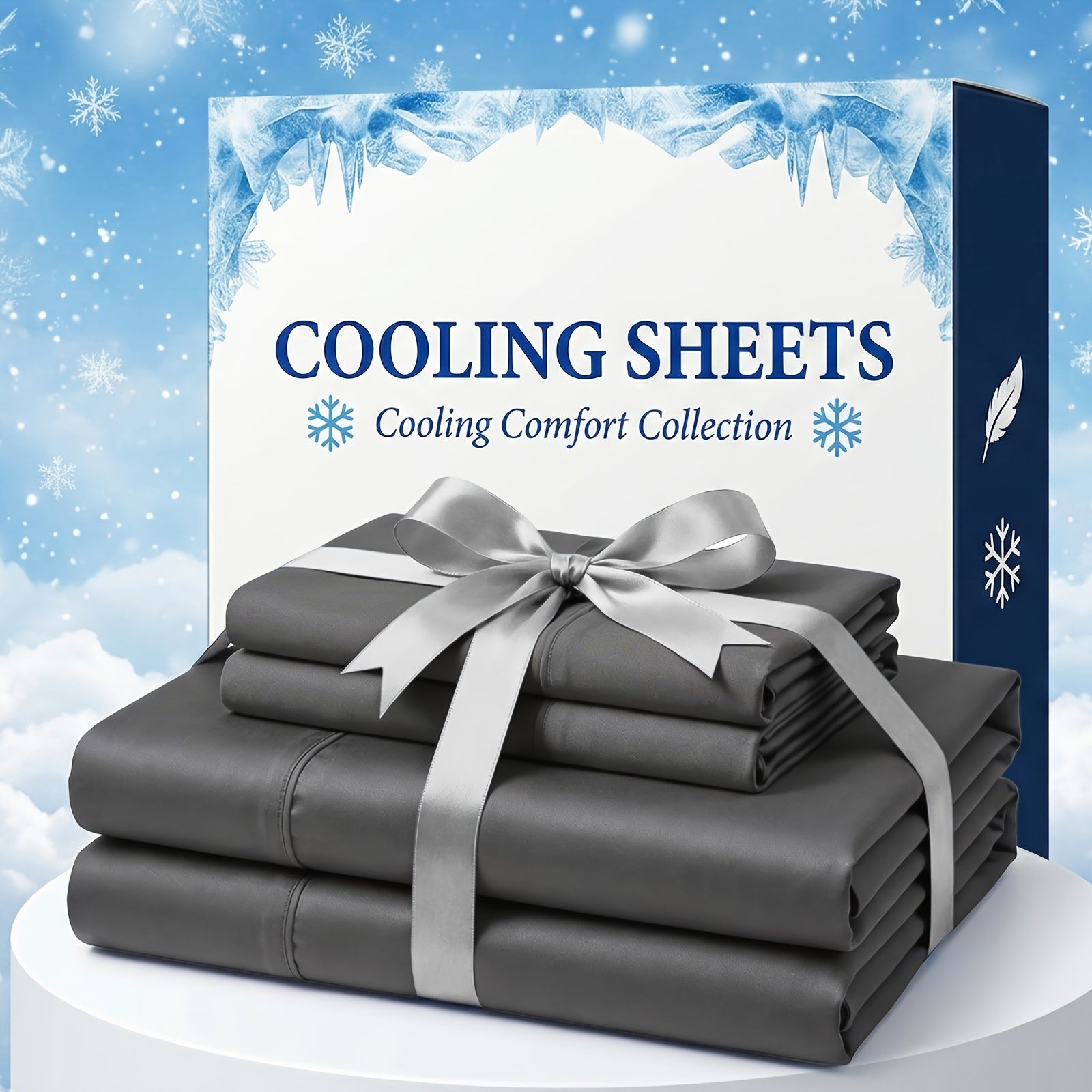 Bamboo Fiber Bed Sheet Set with Extra Deep Pockets - Breathable and Cooling