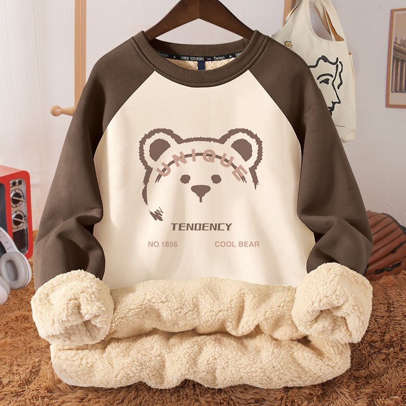 Women's Fleece-Lined Hooded Berber Winter Coat
