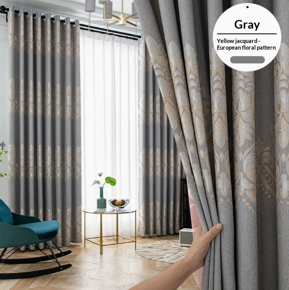 Ready-made Blackout Curtains Thickened Sun-blocking Fabric No Drilling Required Fully Hook-compatible