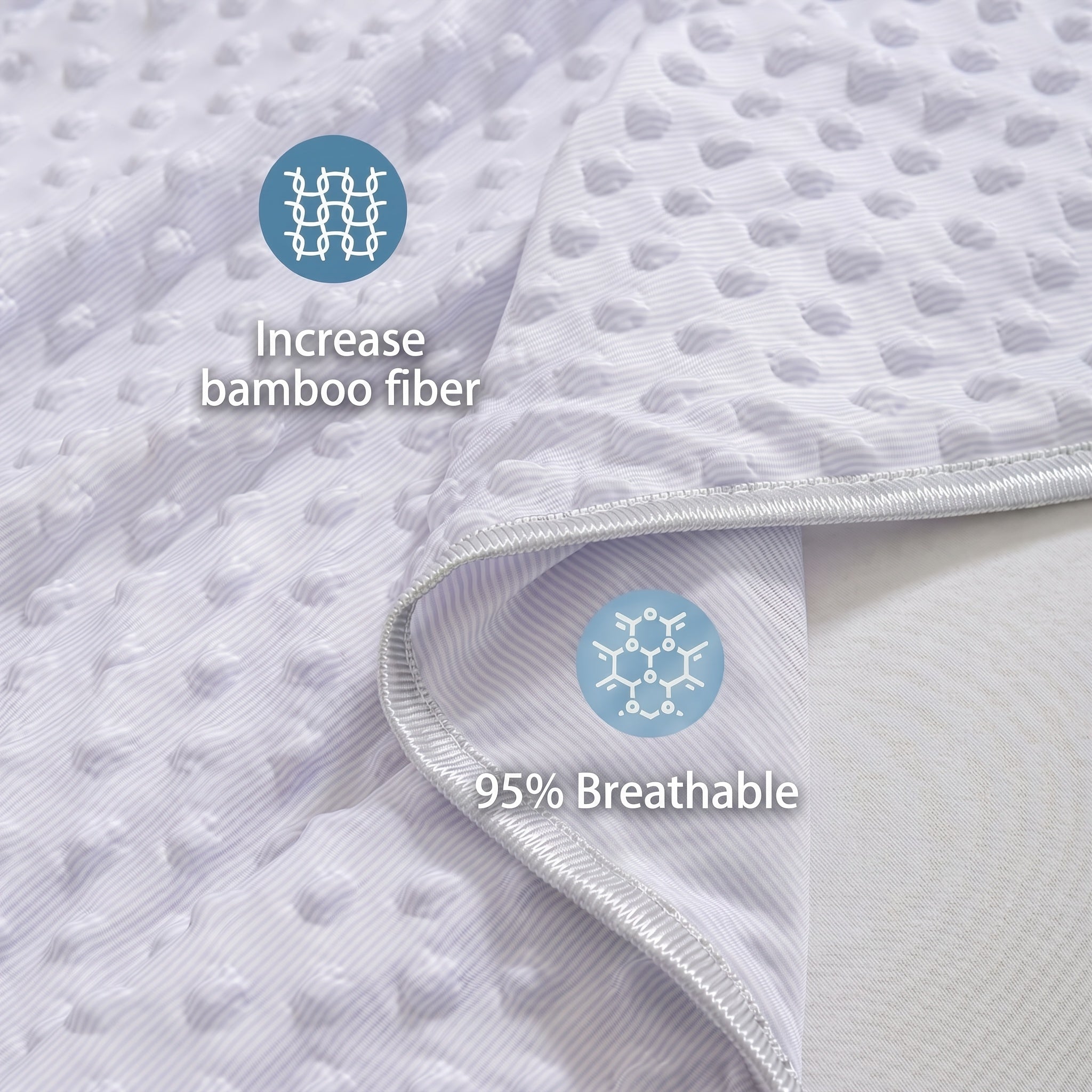 Bamboo Fiber Cooling Blanket, Single-Piece, Machine Washable