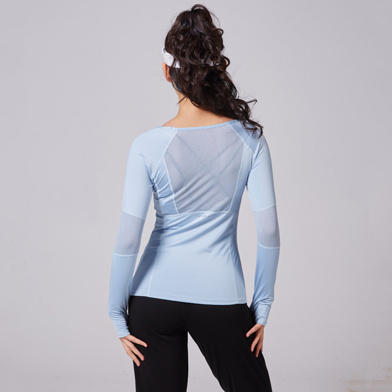 Women's Slim Fit Moisture-Wicking Long Sleeve Fitness Top