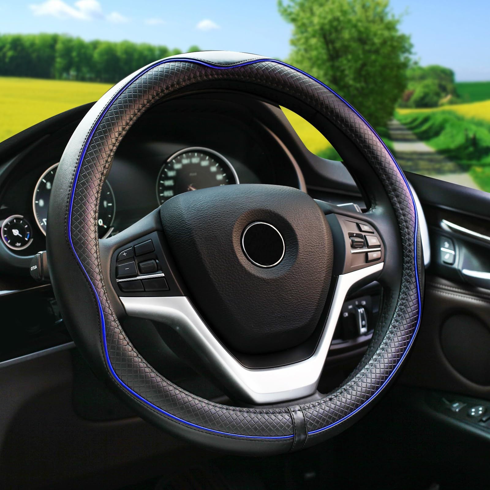 Protect Your Steering Wheel with Durable All-Season Leather Cover