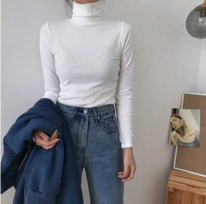 Korean Style Slim-Fit Women's Autumn Winter Bottoming Shirt