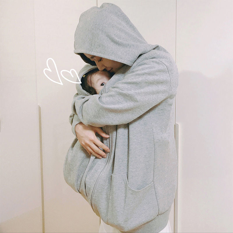 Plush Kangaroo Mother & Baby Bonding Hoodie