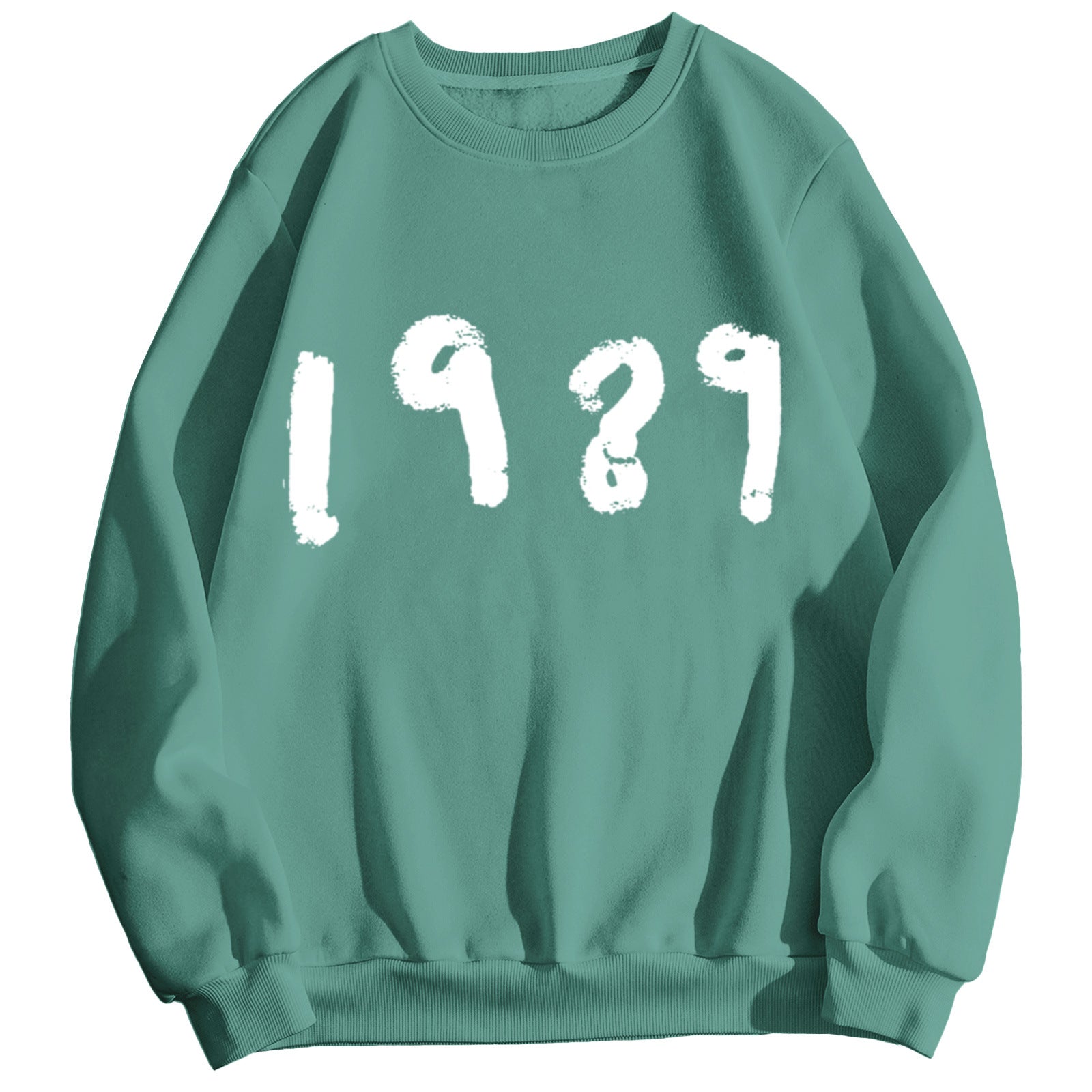 Women's 1989 Casual Long Sleeve Loose Round Neck Sweater