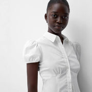 Women's Top Retro Simple Slim Shirt Temperament Commute