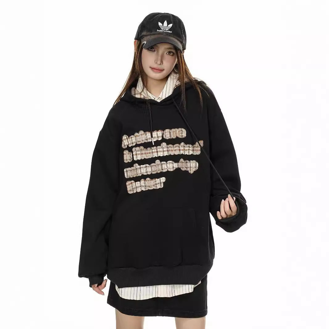 Women's Vintage Streetwear Hooded Sweatshirt