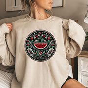 Cartoon Casual Watermelon Pattern Sports Sweater