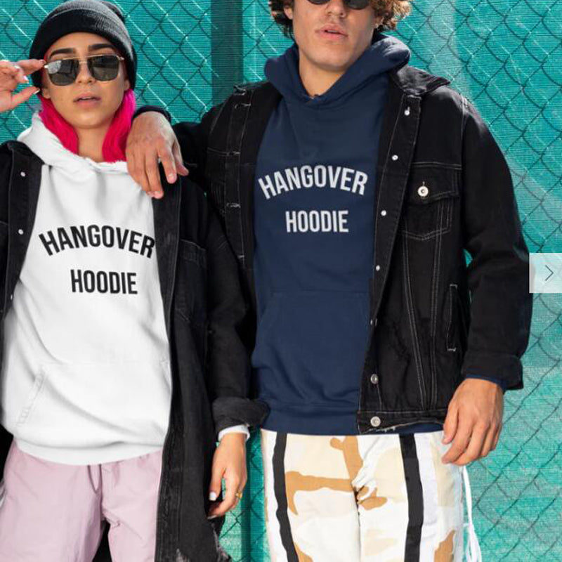 Cozy Printed Korean Loose Slouchy Long Sleeve Hoodie