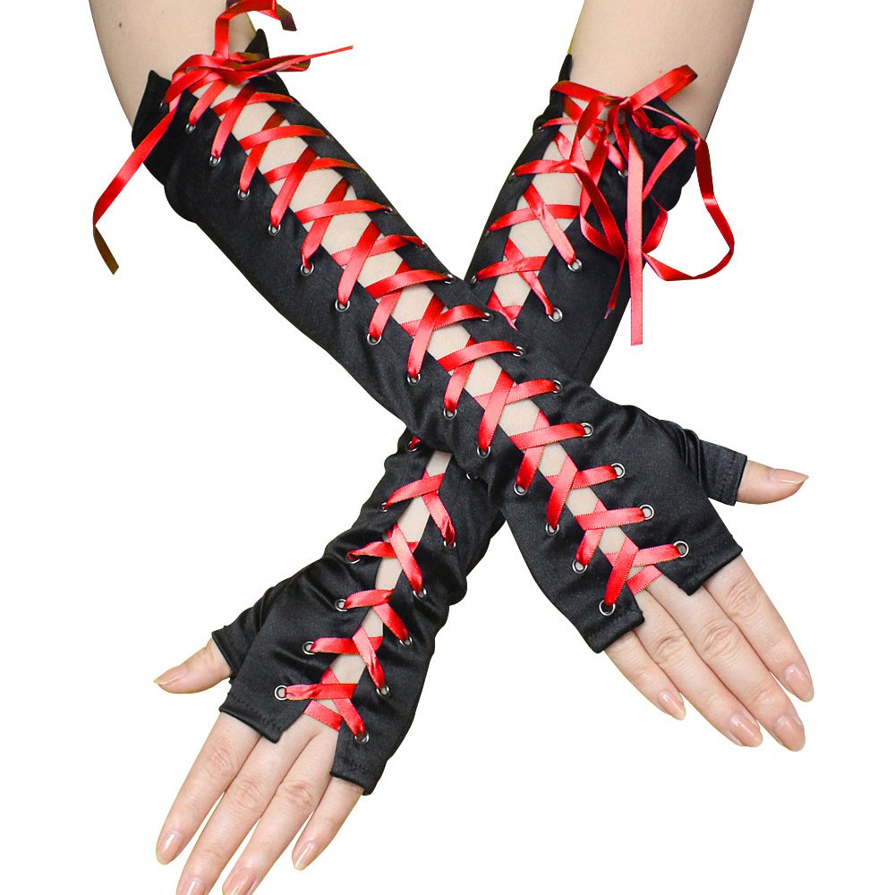 Satin Punk Gloves for Women - Soft & Stylish