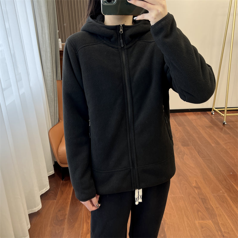 Thickened Double-Sided Fleece Zipper Hoodie