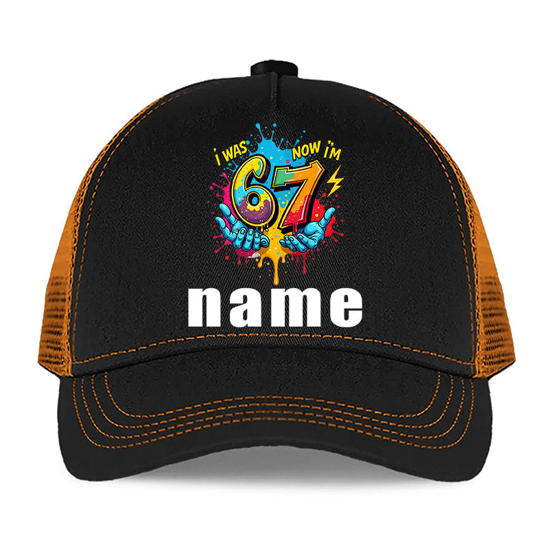 Custom Name Baseball Cap with Hands-Holding Graphic – Sun-Protective All-Season Hat for Teens