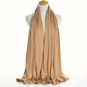 Monochrome Mercerized Cotton Scarf - 80x170cm